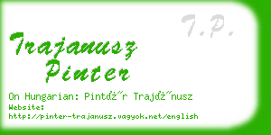 trajanusz pinter business card